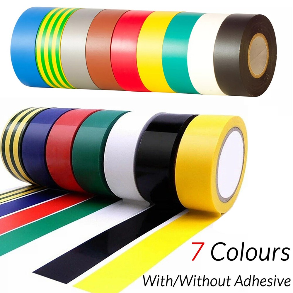 PVC Electrical Insulation Tape Coloured Insulating With/Without Adhesion