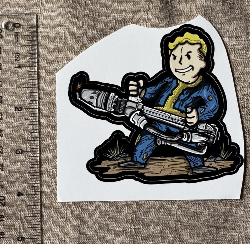 Fallout Pipboy Flame Thrower Tactical Sticker Decal