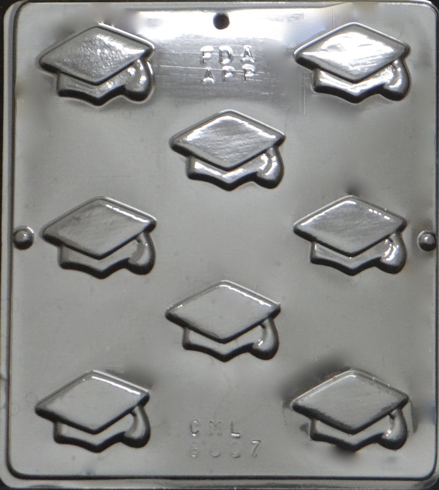 Bite Size Graduation Mortarboard Chocolate Candy Mold 8007 Baking Tool