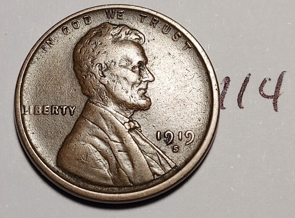 1919-S Lincoln Wheat Cent #114