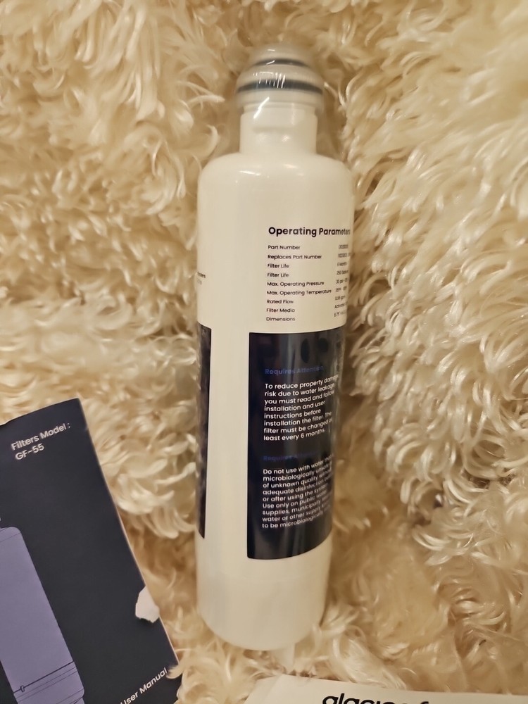 GLACIER FRESH Ice & Water Refrigerator Filter GF-55 SEALED!