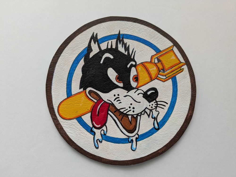 WW2   377th Bomb Squadron  "leather" Jacket Patch