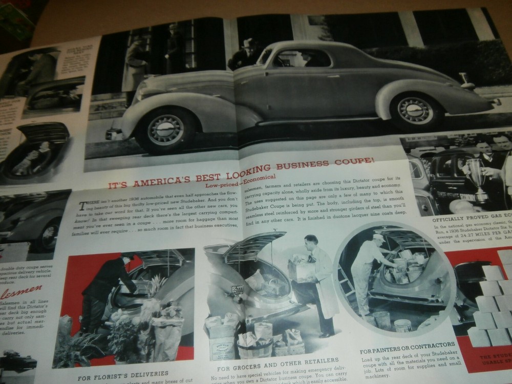 Vintage 1936 Studebaker Car Brochure
