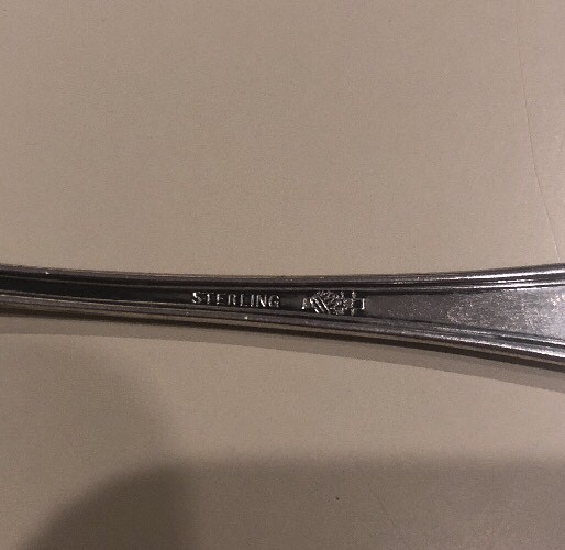 ANTIQUE MANCHESTER SILVER CO. Sterling Cocktail Fork ~ Victorian Age MONOGRAMED