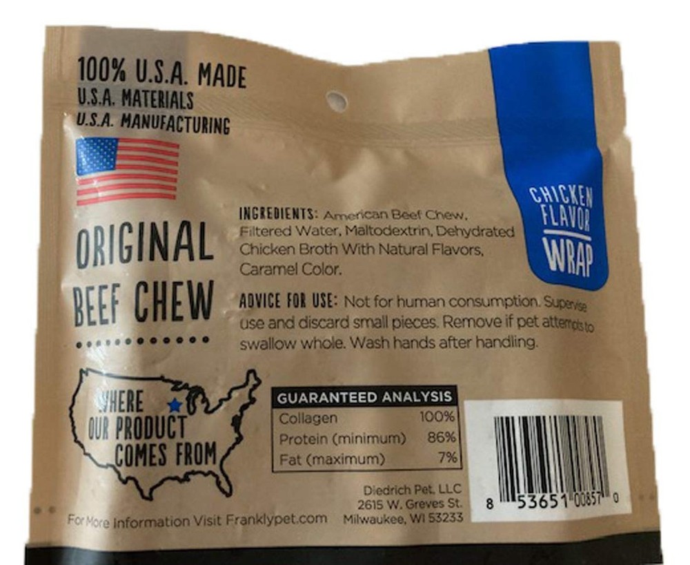 Frankly Chicken Roll Wrap Chews | Small Chicken Wrapped Rawhide For Training ...