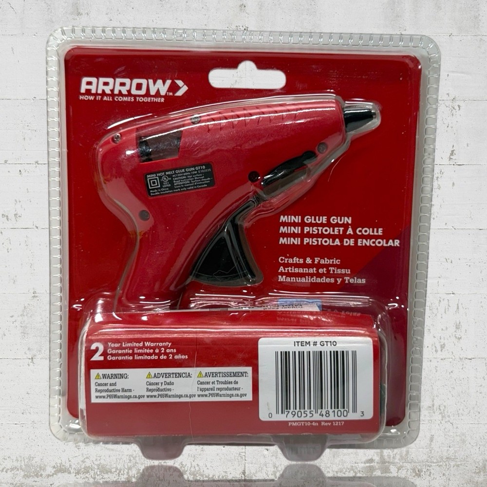Arrow Mini Glue Gun Includes 10 free glue sticks