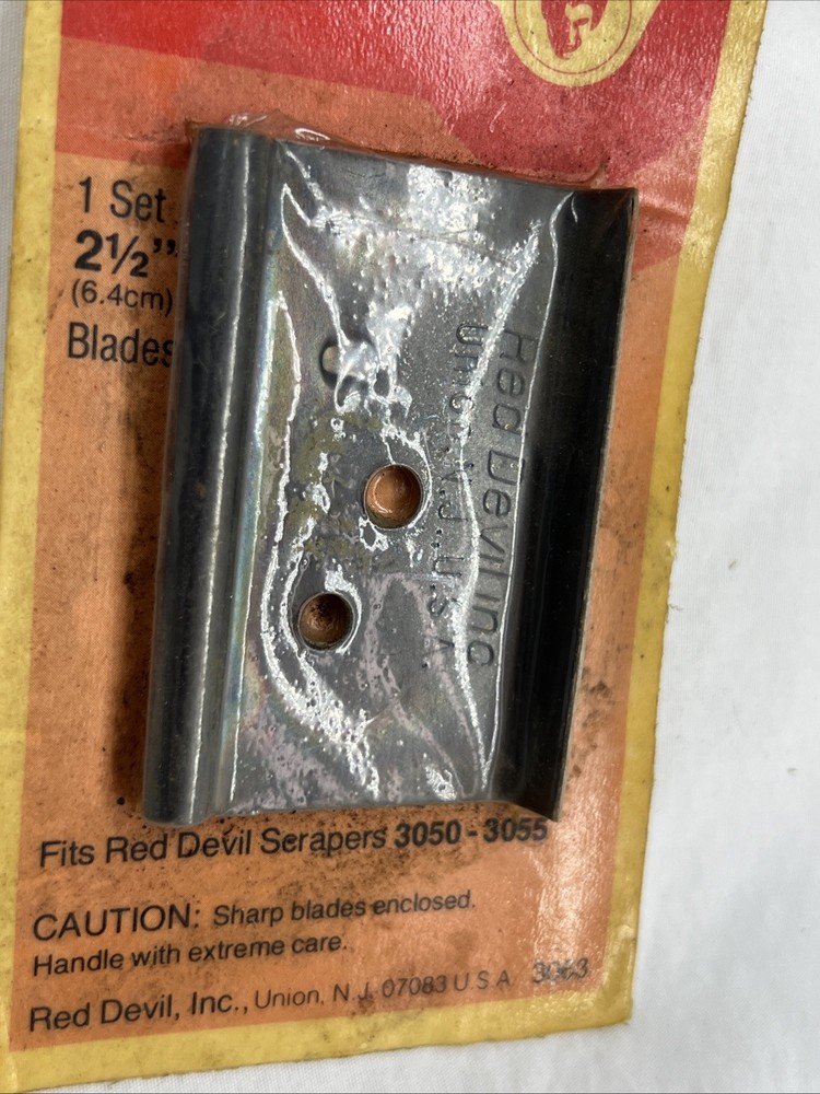 Red Devil 2.5" Wood Scraper Blade Fits 3050-3055 Red Devil Scraper 3063 NOS