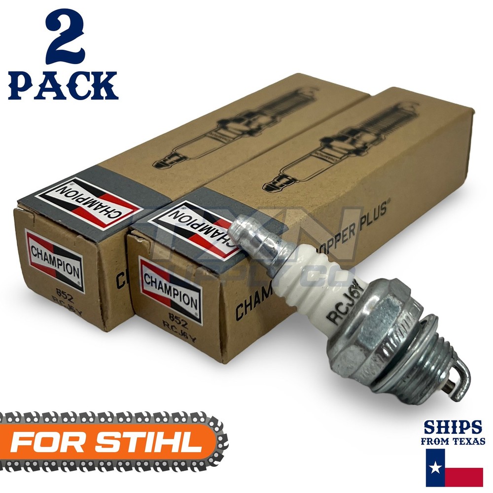 2 Pack Champion Spark Plug - For MS270 STIHL Chainsaw