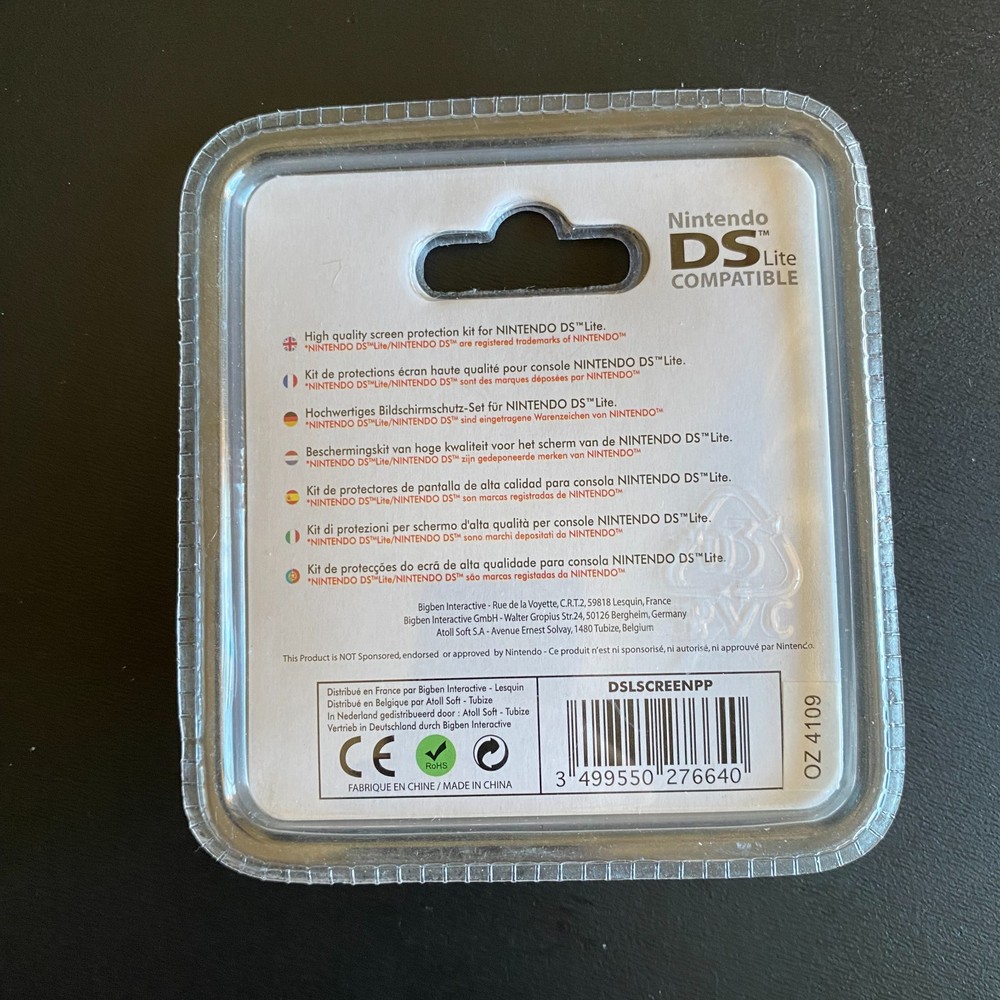 NINTENDO DS LITE ACCESSORY SCREEN PROTECTOR KIT PACK BRAND NEW!