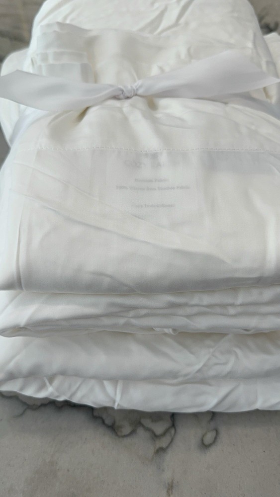 Cozy Earth Bamboo Sheet Set White KING Standard Cases