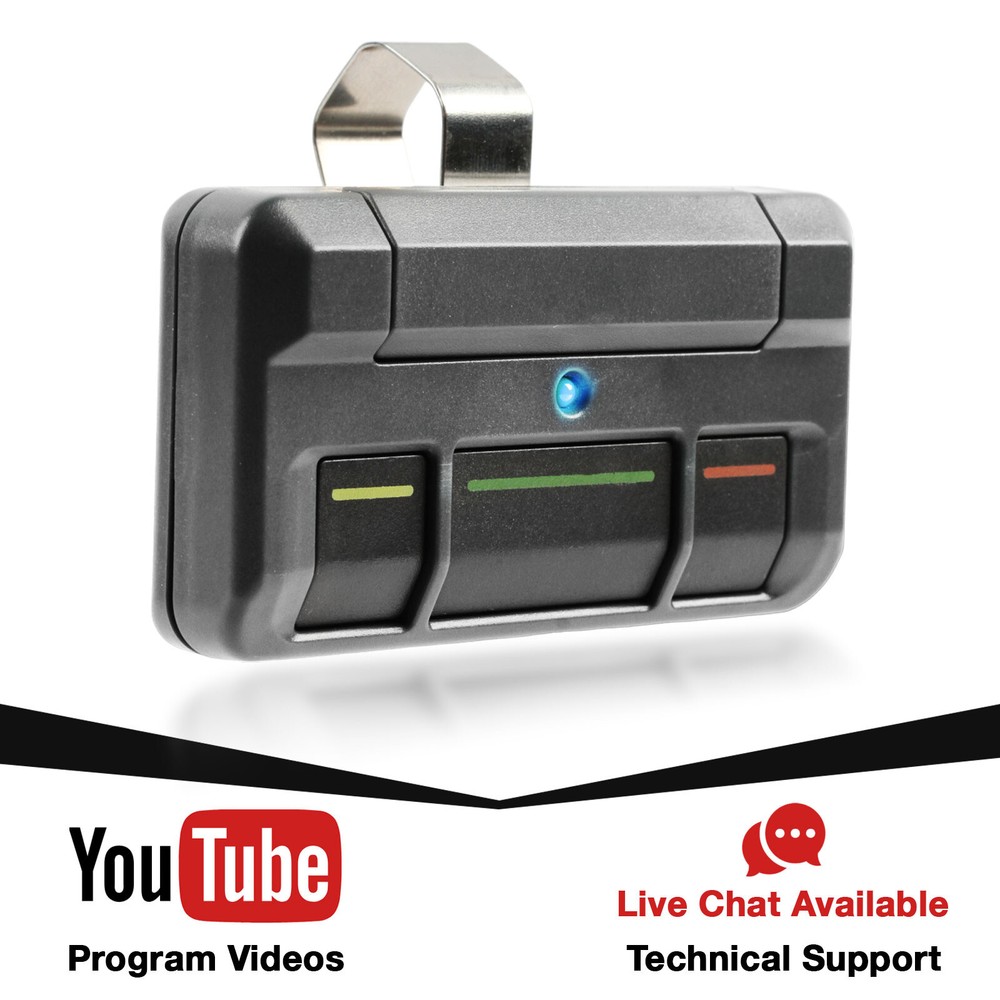 3x For LiftMaster 813LM 3-Button 12 Code Dip Switch Garage Gate Remote Control