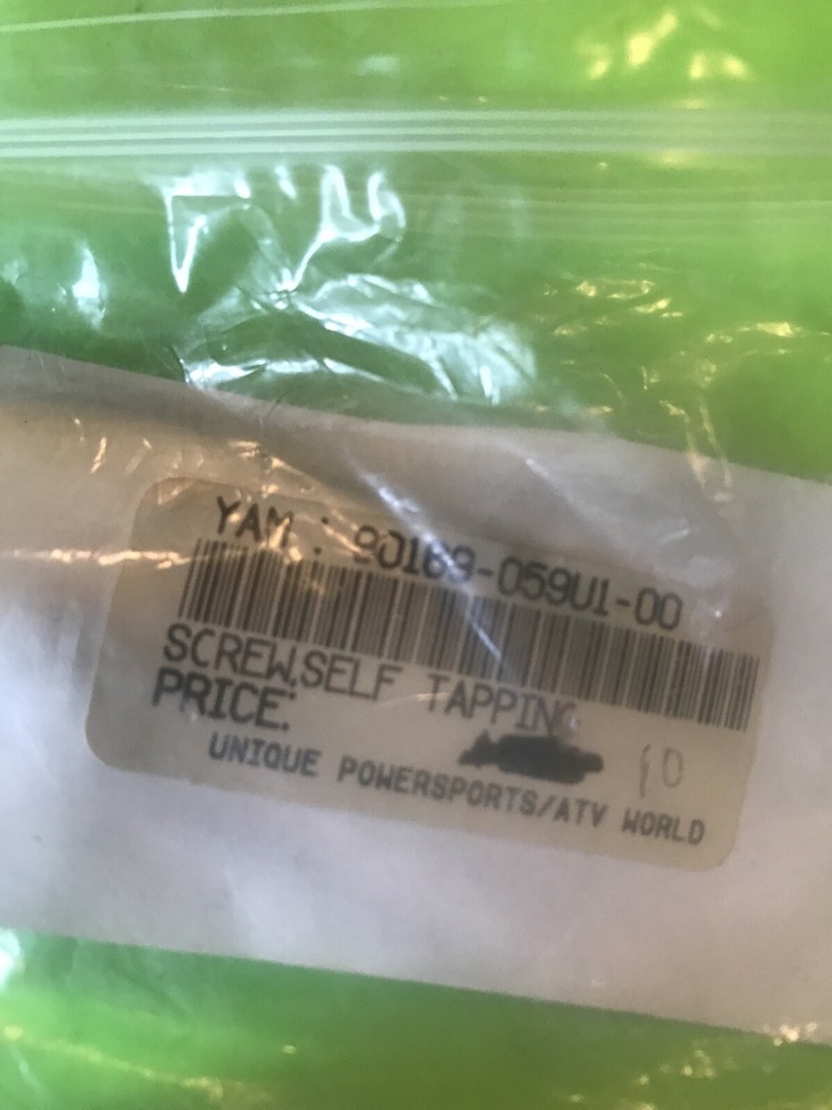 GENUINE Yamaha NOS 90169-059U1-00 SCREW, TAPPING