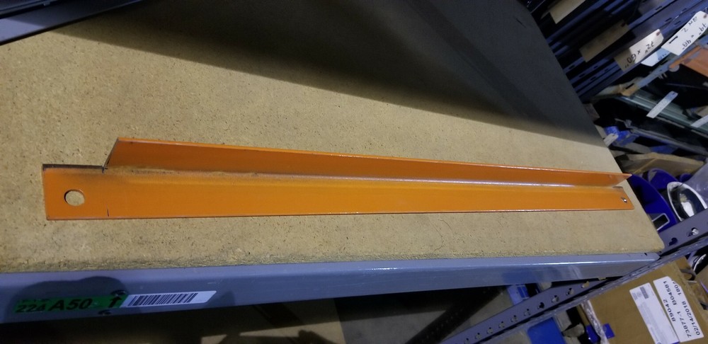 33" Row Spacer for Teardrop Pallet Rack Color- Orange