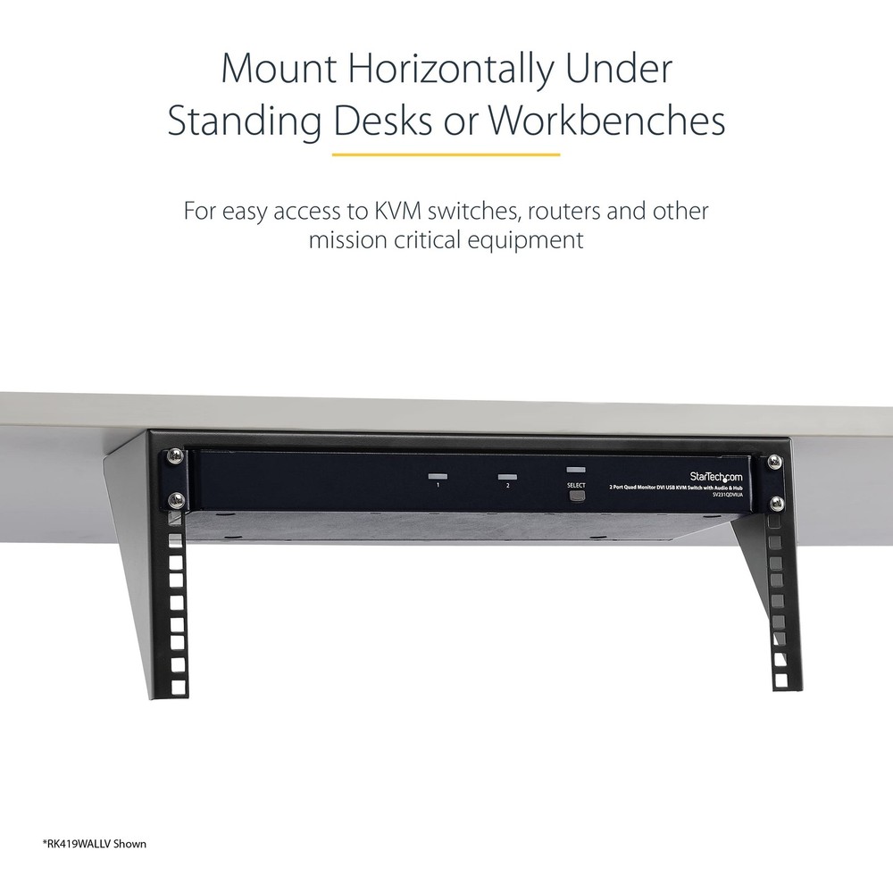 StarTech 5U Vertical 19" Low Profile Wall Mounting Bracket RK519WALLV