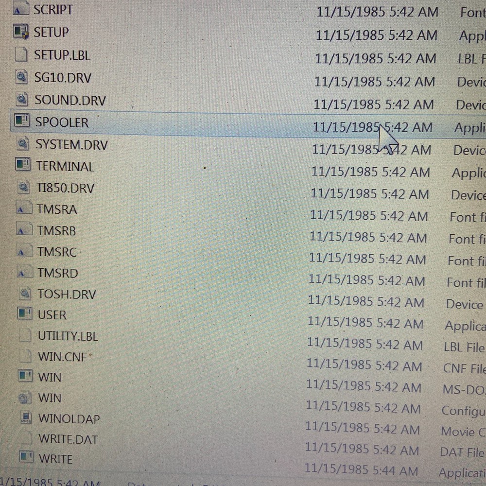 Vintage Computer Software Microsoft Windows 1.0 1985 3.5” Floppy Disk Has Files