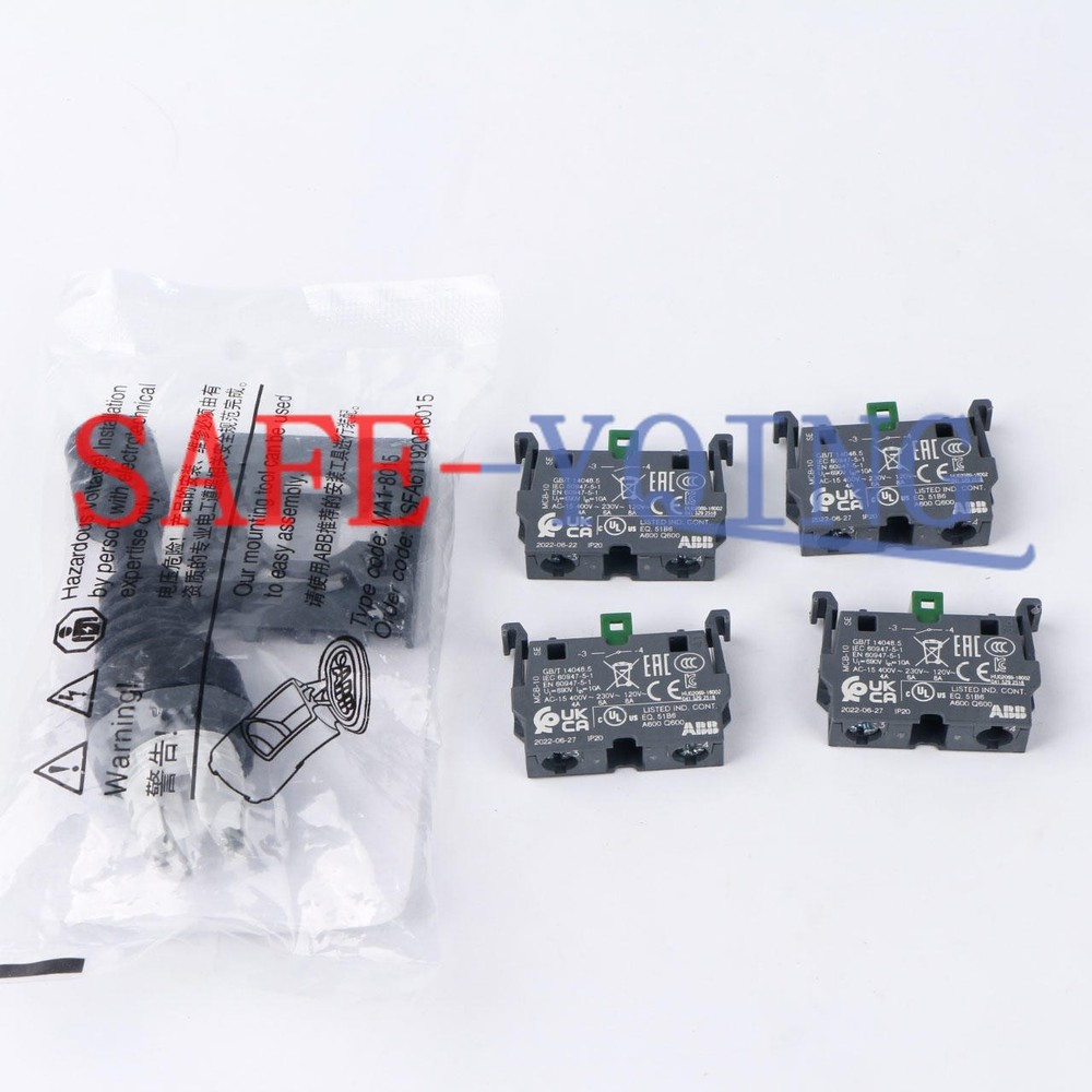 1Pcs NEW ABB Control Joystick Switch MJS6-40B with 4 MCB-10 Contacts Reset Type