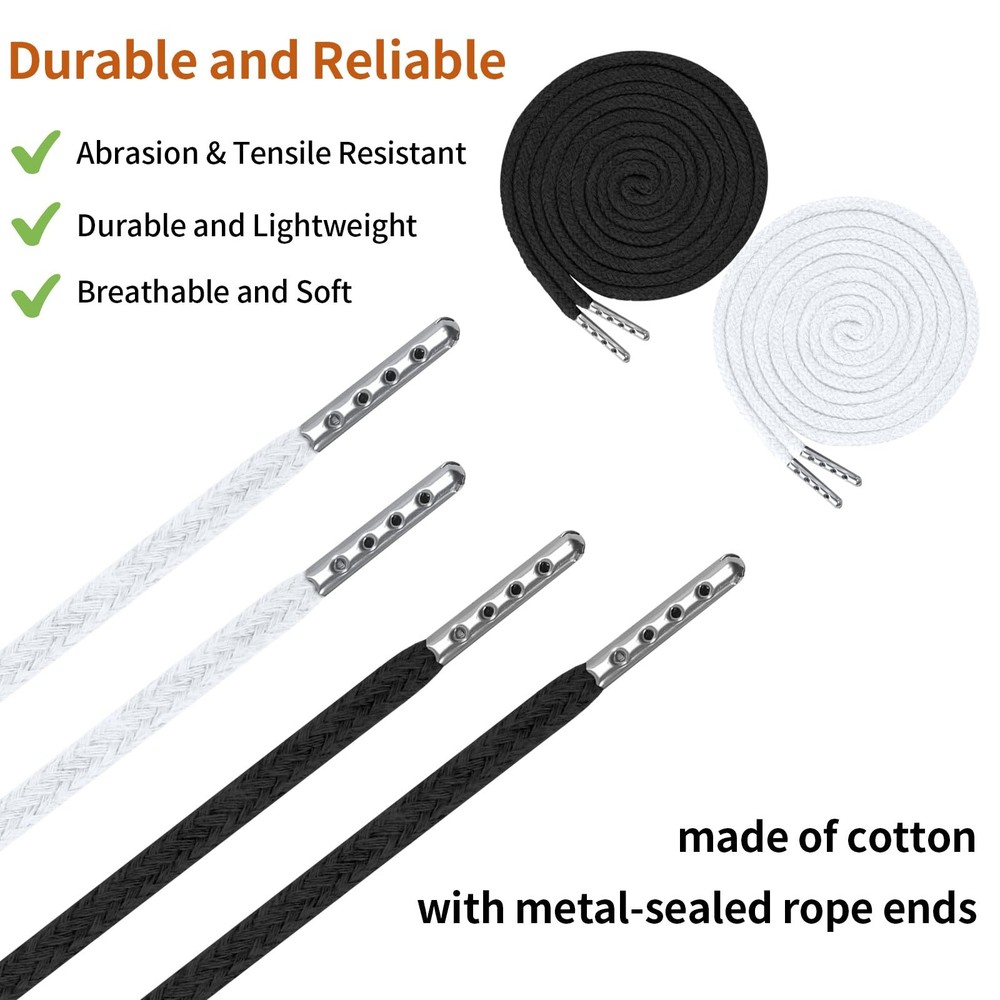 BEVTEE 12 Pcs Drawstring Cord, 60 Inch Hoodie String Replacement, Draw String...