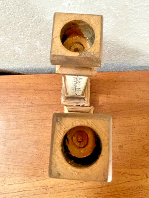 Ciroos Cherub Rustic Wood Candlesticks, Free Shipping
