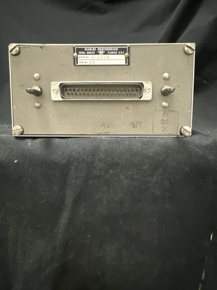 Radar Control Panel; G-2228; 26; REPAIRED