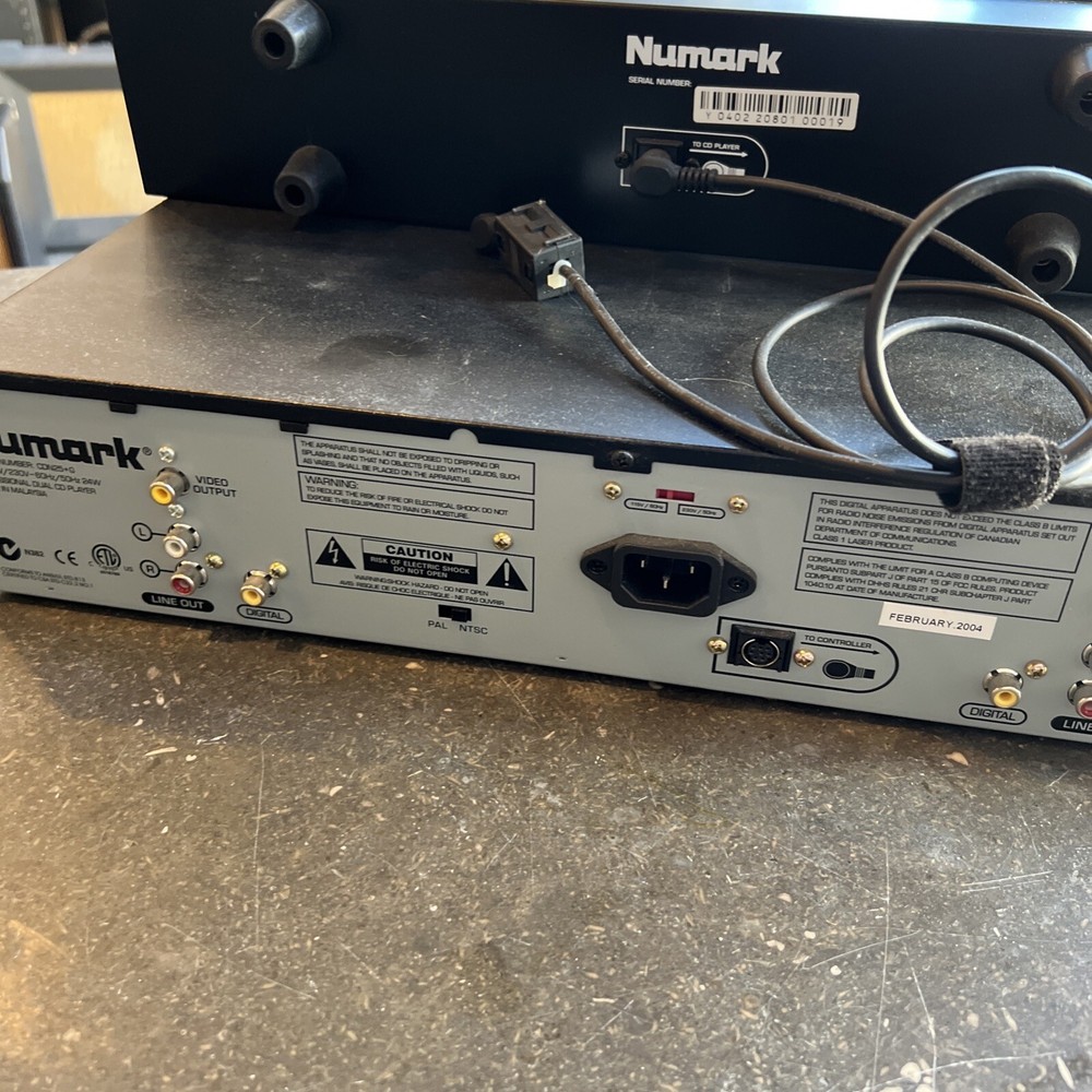 Numark CDN25+G Professional DJ Karaoke Dual CD+G Player