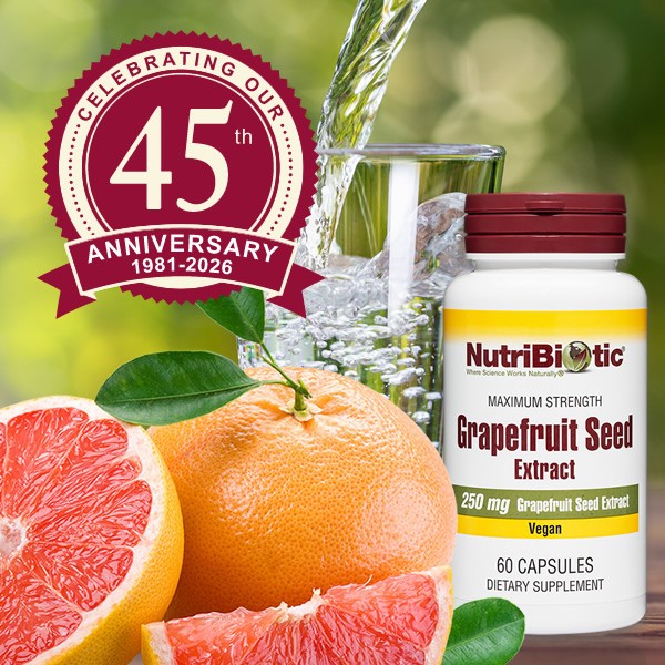 NutriBiotic Grapefruit Seed Extract Capsules, 60 Caps -Maximum Strength GSE