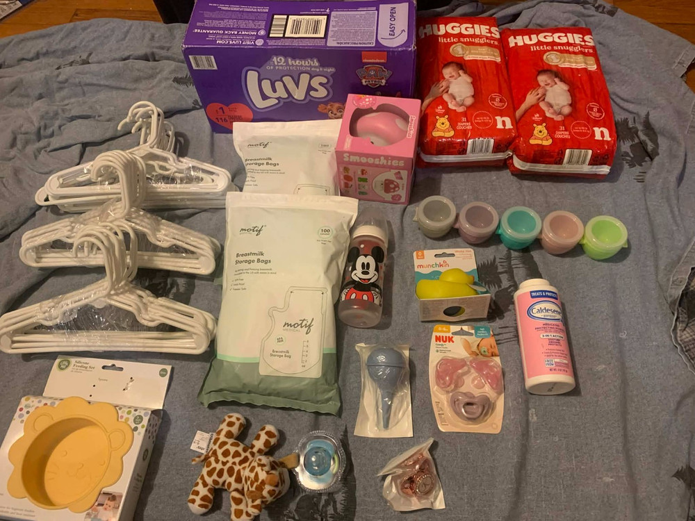 pampers &baby items lot