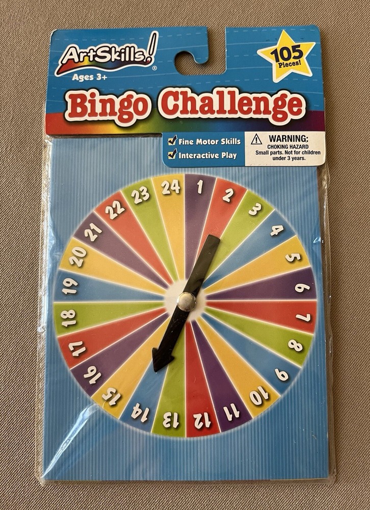 Educational Student Bingo Challenge, Includes 105 Pieces~Ages 3+, New In Package