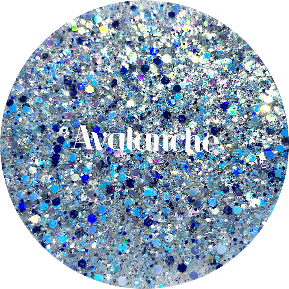 Premium Polyester Glitter - Blue Opal Chunky Mix