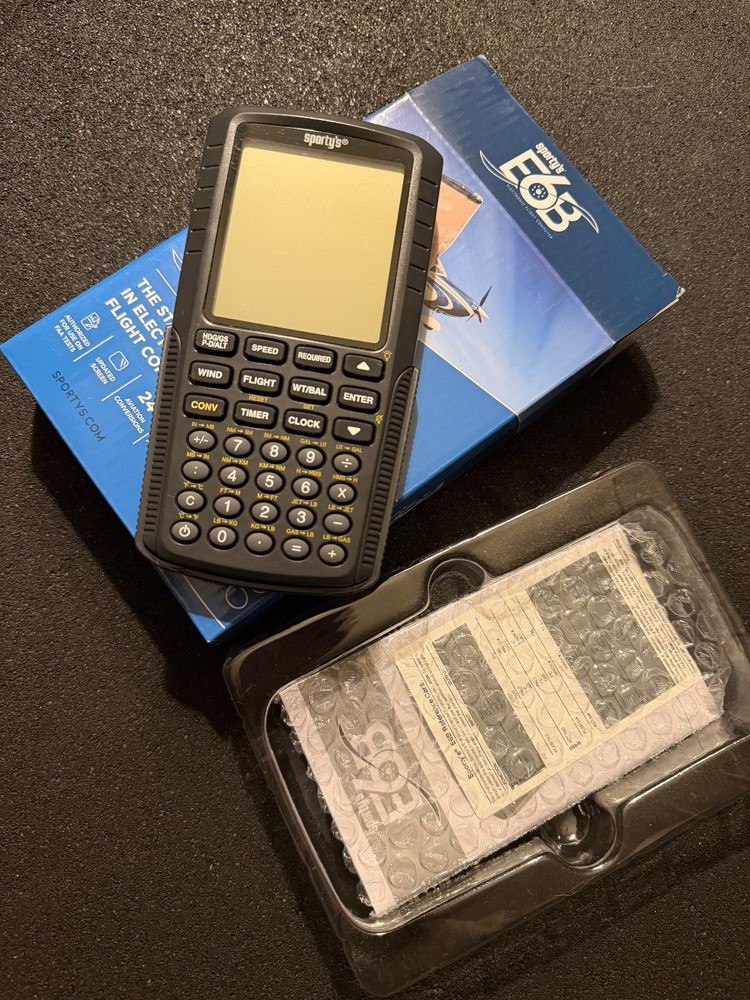 Sporty's Electronic E6B Flight Computer for Pilots - Like New - Next Day Ship