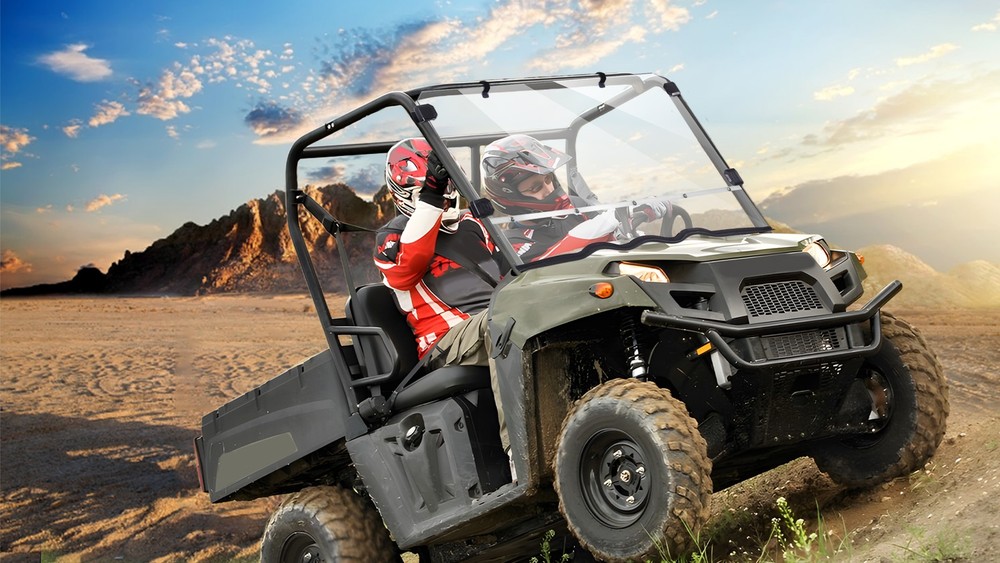 For 2010-2014 Polaris Ranger Midsize 400 Scratch-Resistant Front Window Window