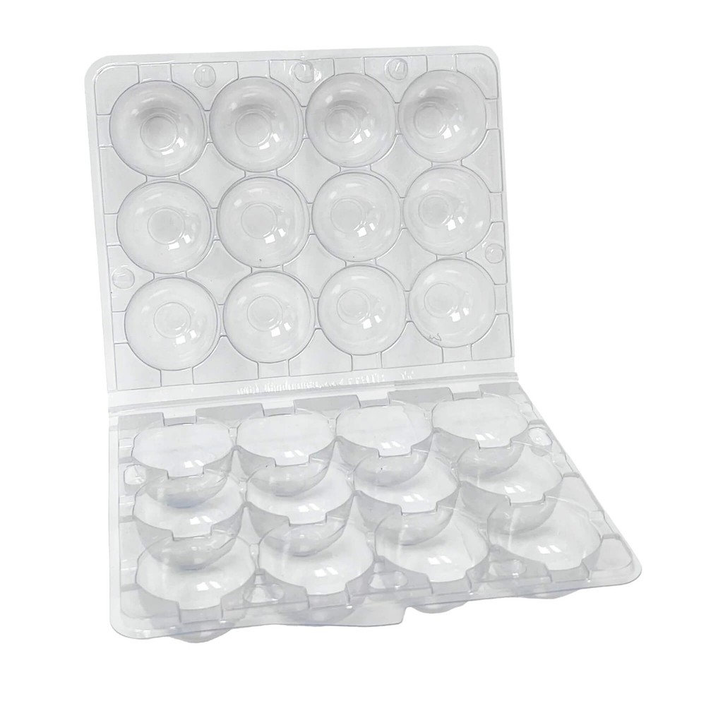 12-Egg Carton (Quail) - Clear Plastic