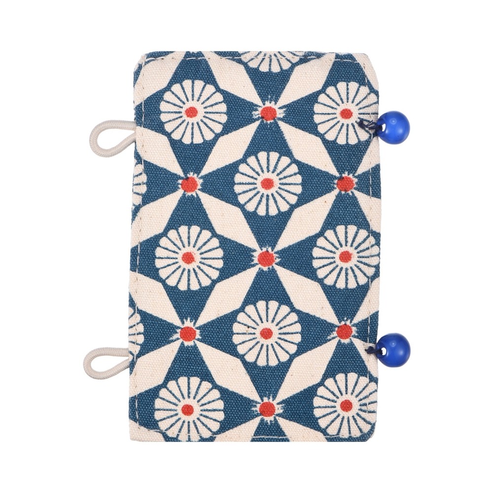 Teapot Handle Cover, Anti-Slip Kettle Handle Sleeve Flower Pattern, Blue