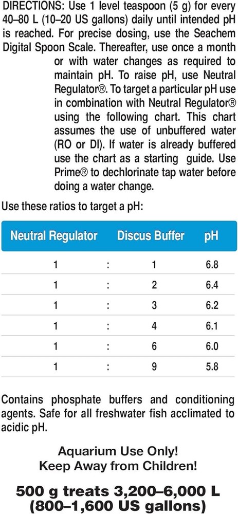Seachem Discus Buffer 500gram