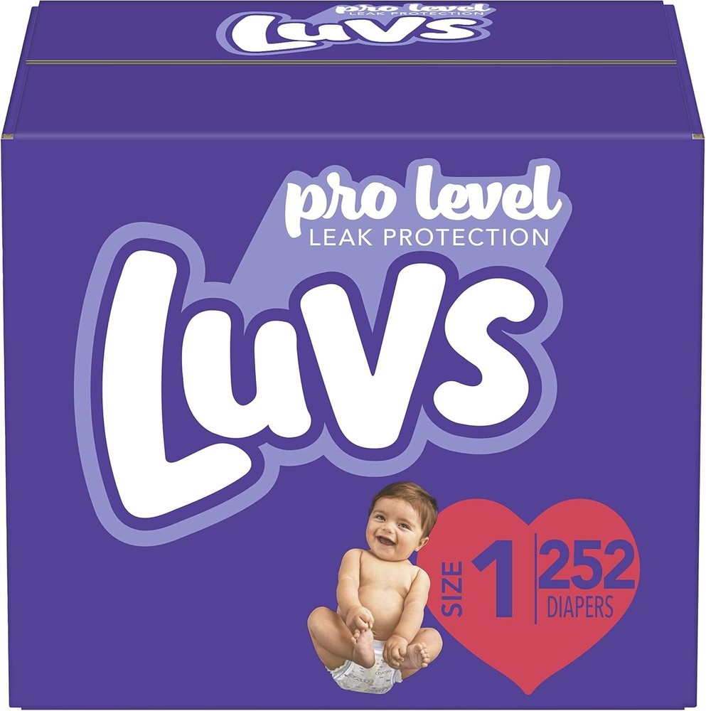 Luvs Disposable Baby Diapers - Pro Level - Size 1 - 252 Count