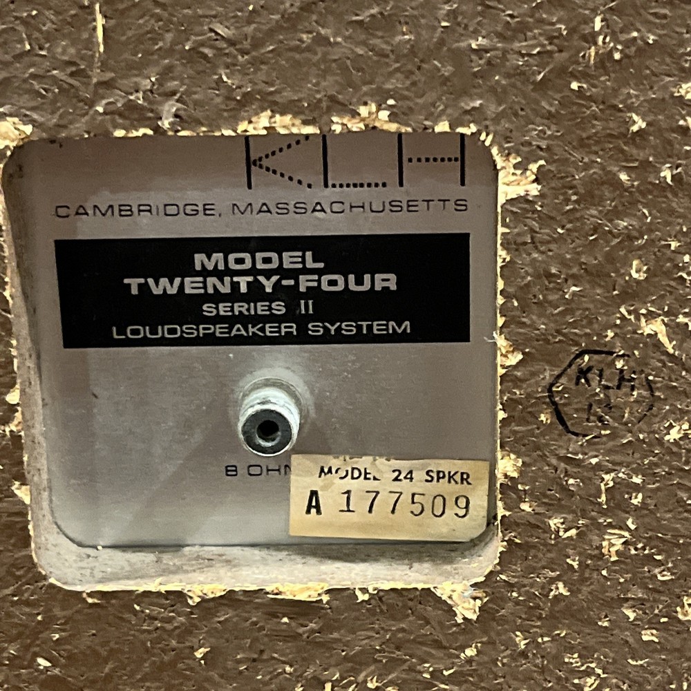 KLH Model 24 Series II Speakers