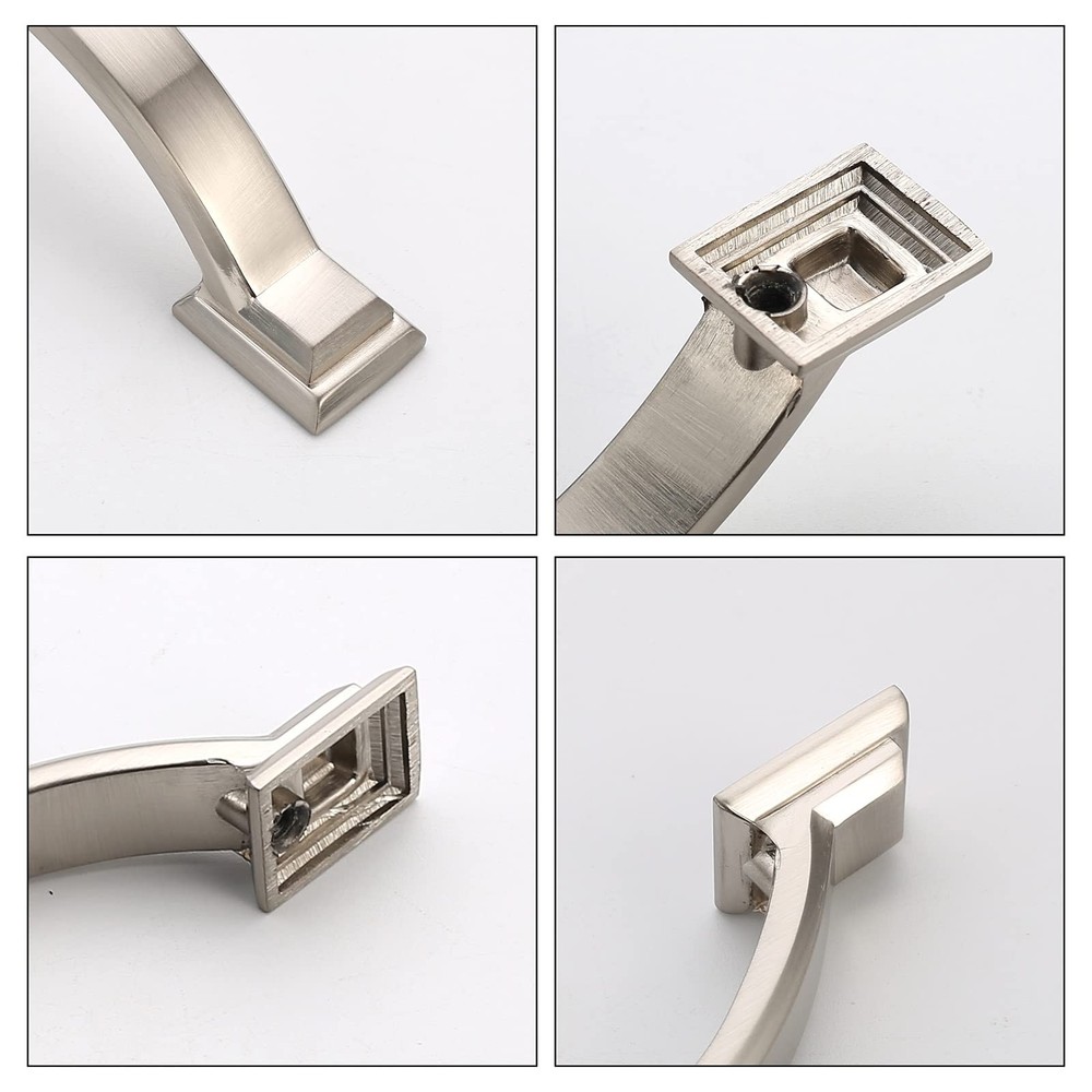 10 Pack 3 inch Cabinet Pulls Brushed Nickel Cabinet Handles Drawer Pulls for ...