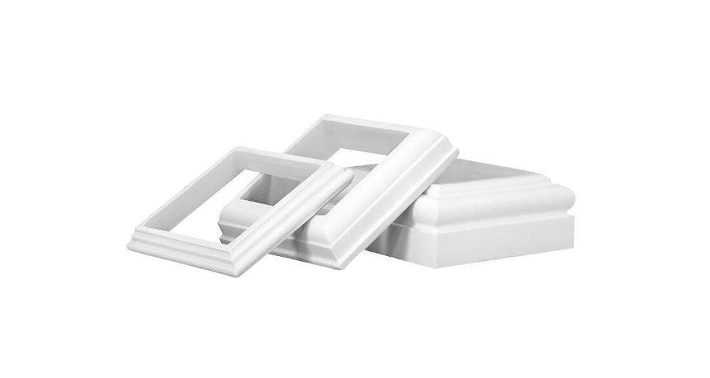 HB&G Cap & Base Set, Primed Polyurethane for Square Fiberglass Columns