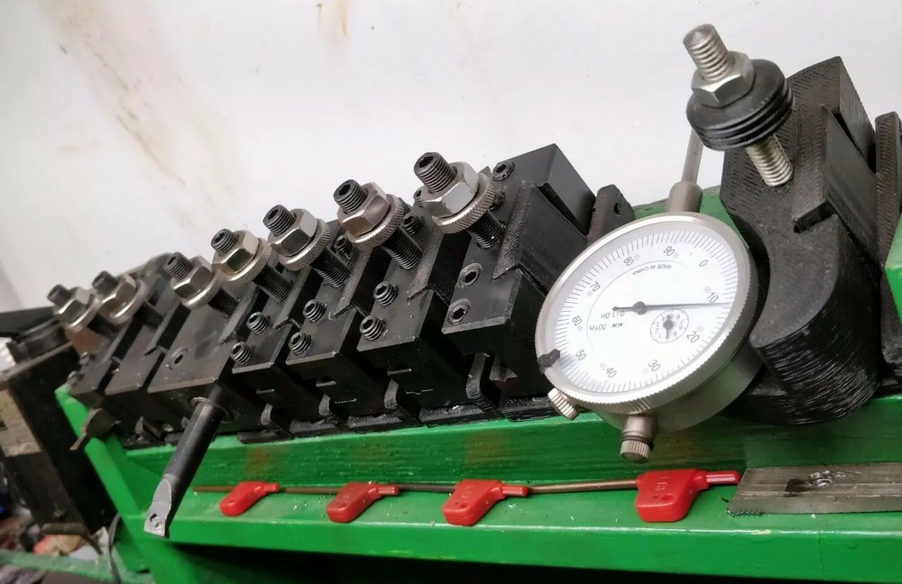 Organizer for BXA series Lathe Quick Change Tool Holders x6 pack -Black