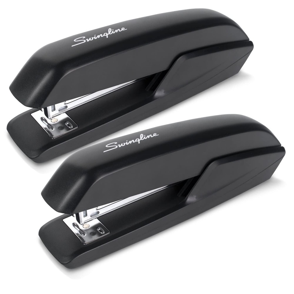 Standard Stapler, 20 Sheet Capacity, Eco Version, Jam Free, 2 Pack, Black (54...