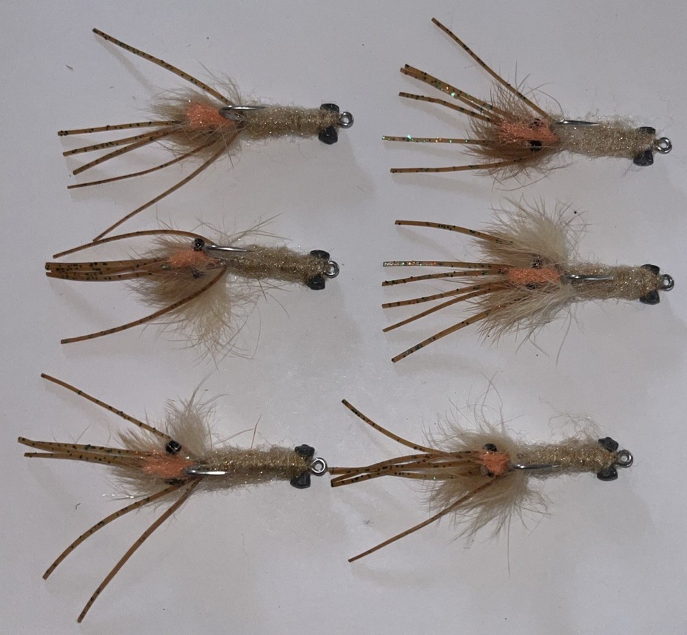 Dumbbell Eye Mantis Shrimp Fly (6ct) Great For Bonefish