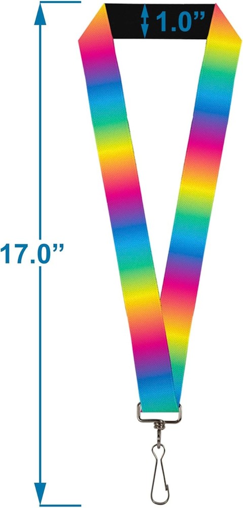 Buckle-Down Lanyard - Rainbows