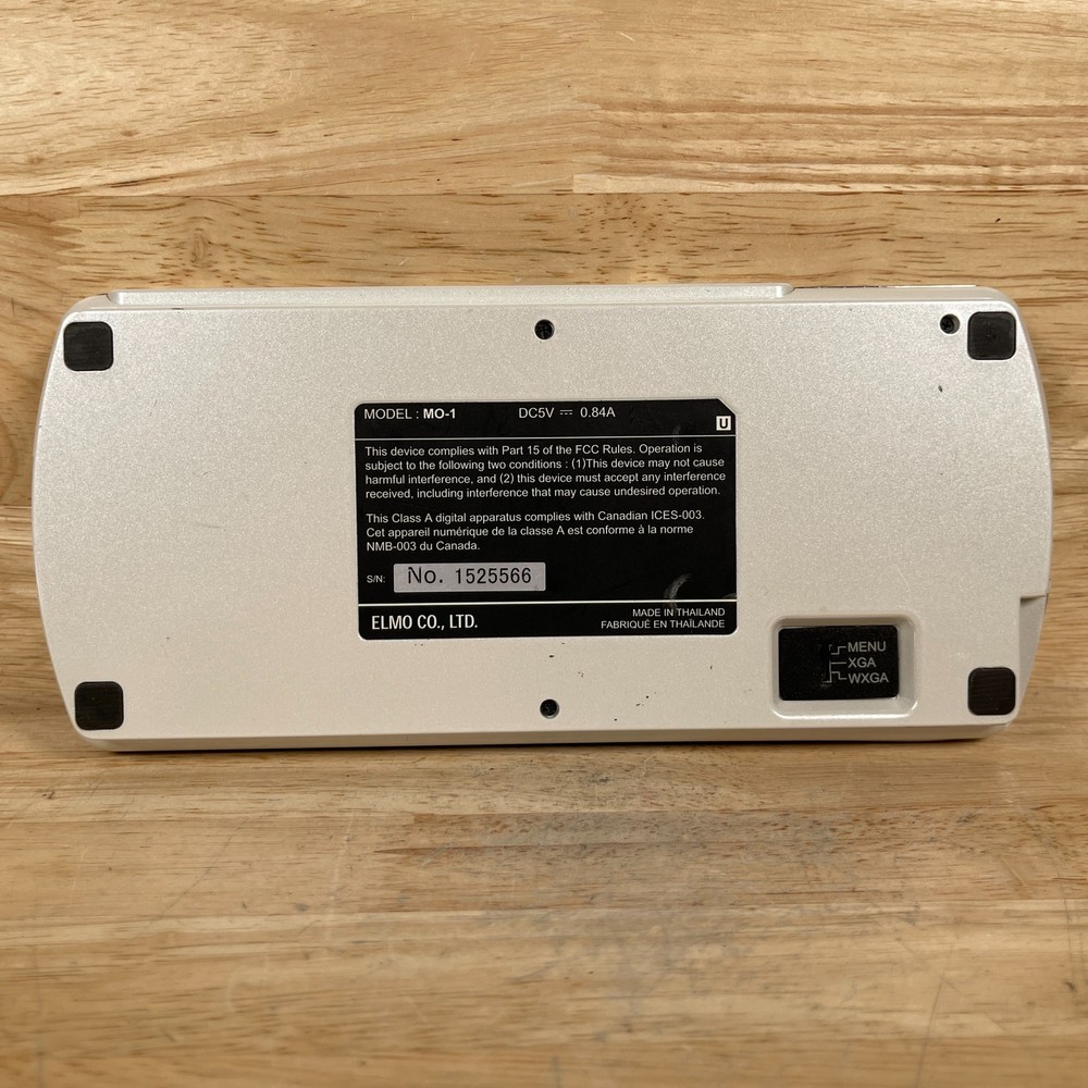 Elmo MO-1 White Portable DC5V Compact Visual Presenter Mobile Document Camera