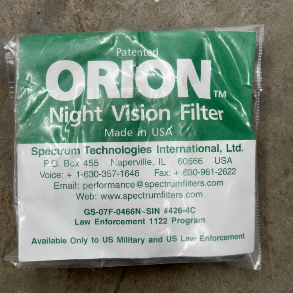 Orion Night Vision Amber Filter (PVS-15)