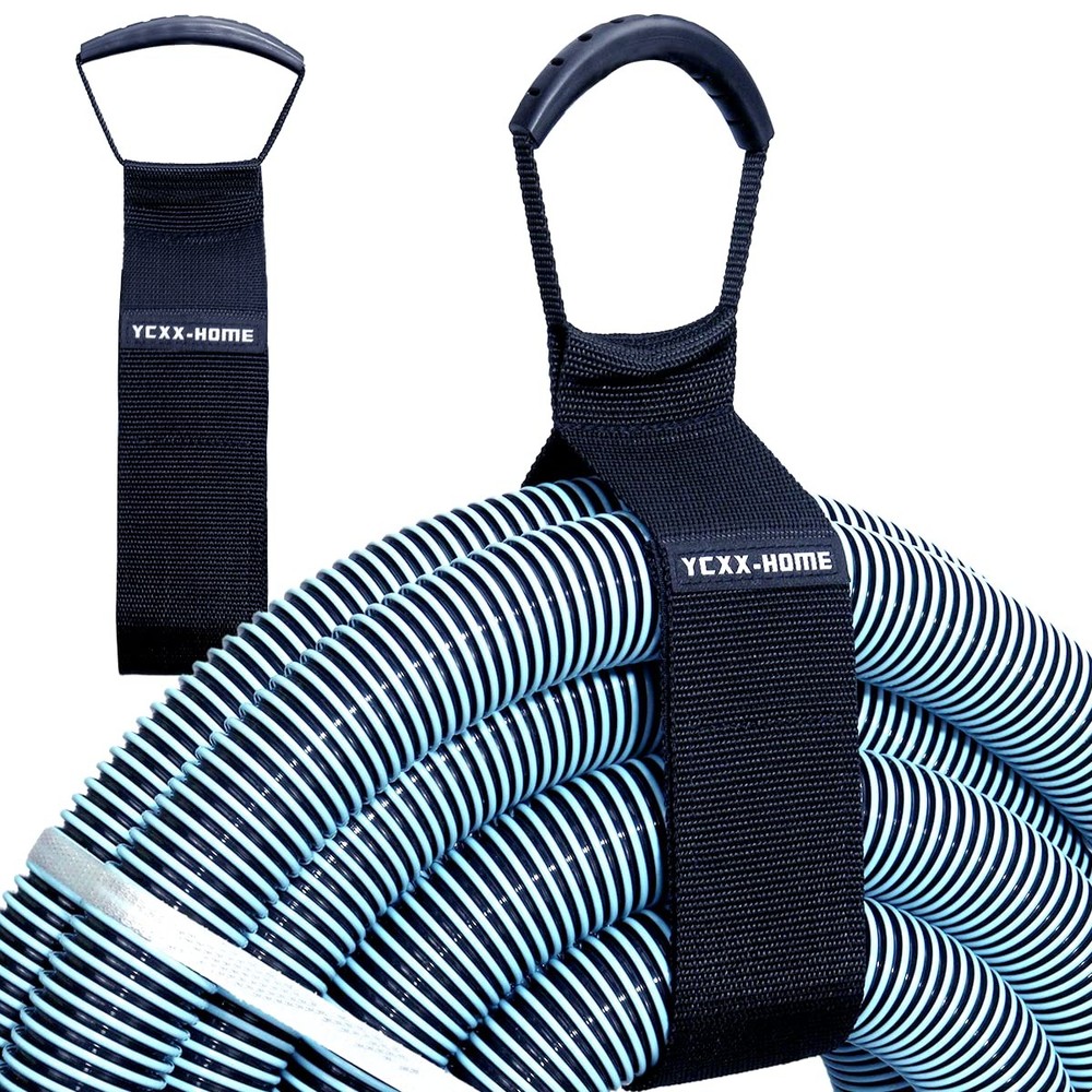 2-Pack Heavy Duty Hook  Loop Cord Hose Organizer Straps w/ Handle 28in