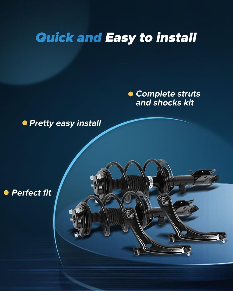 Front Struts Suspension Kit for Caliber Patriot Compass 2007-2017