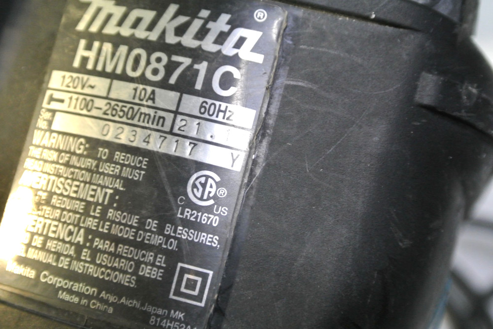 Makita Demolition Hammer HM0871C TOOL ONLY NO BITS