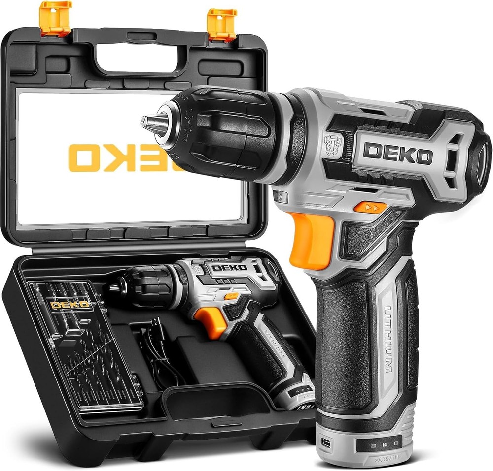 Lightweight 12V Cordless Drill with 13-Pc Accessories - Perfect for DIY Projects