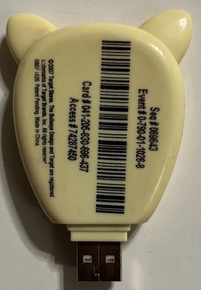 Michael Bartalos Designed Target USB Flash Drive Good Working Condition RARE