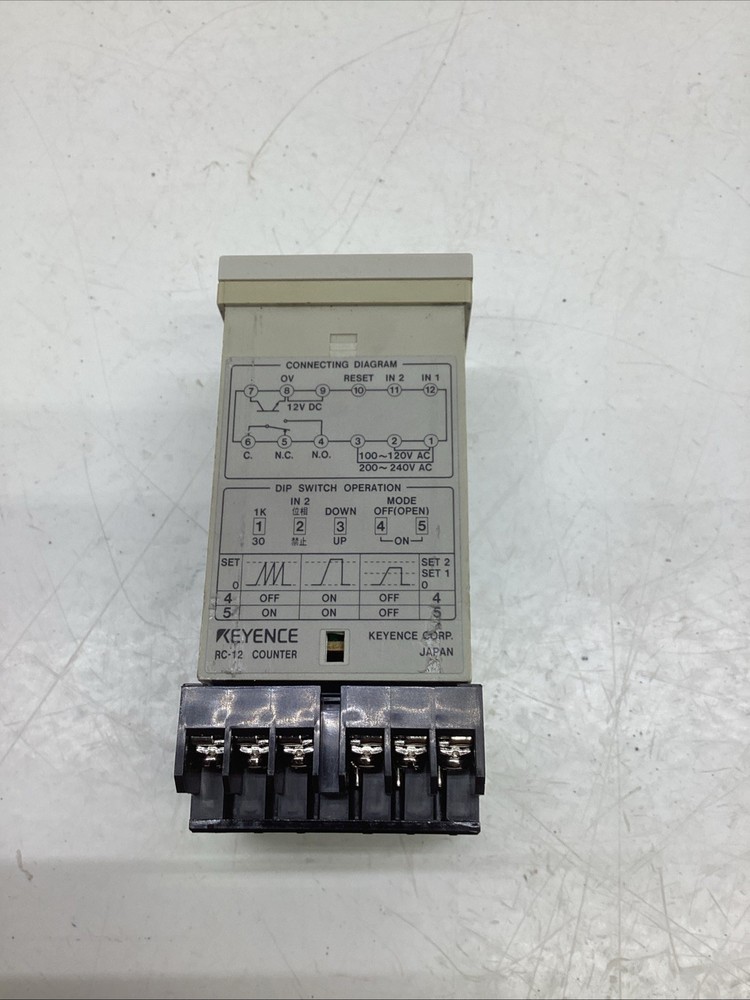 Keyence RC-12 Electronic Counter Module