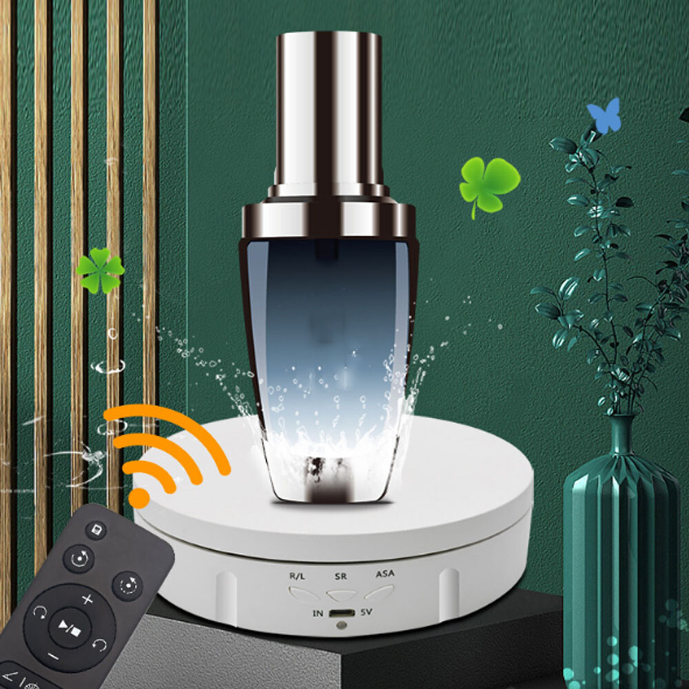 Remote Control Motorized Carousel USB Product Shooting Rotating Display Stand